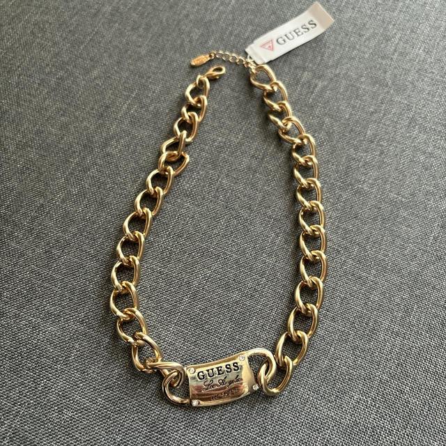 Guess Women's Necklace - Gold/Tan on Productcaster.