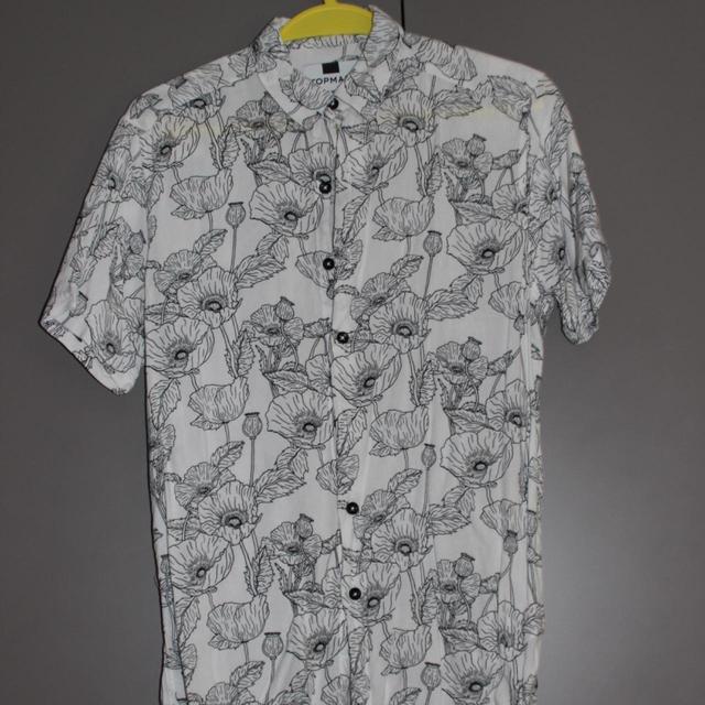 Topman Men's Shirt - White/Black - XS on Productcaster.