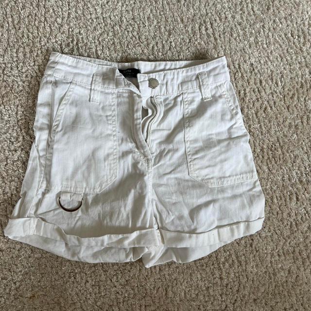 Bershka Women's Shorts - White - XS on Productcaster.