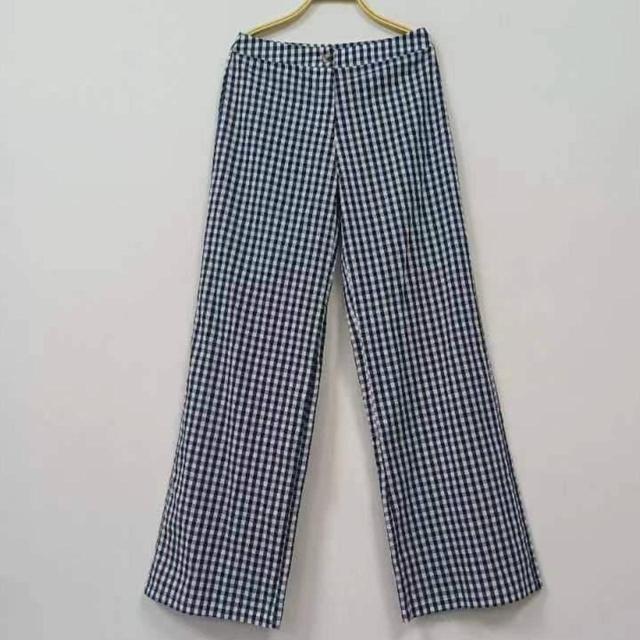 Handmade Women's High waisted Chino Trousers - Navy - UK 8 on Productcaster.