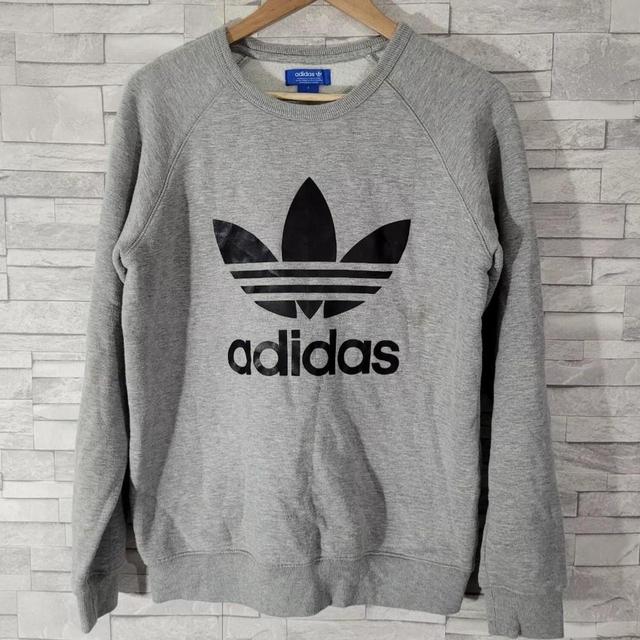 Adidas Men's Sweatshirt - Grey - S on Productcaster.