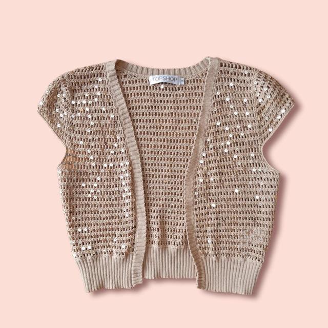 Topshop Women's Crop top - Gold - S on Productcaster.