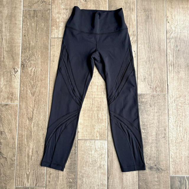 Lululemon Women's Leggings - Black/Grey - UK 10 on Productcaster.