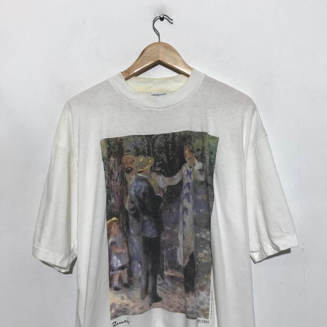 Vintage Men's T-shirt - White - L on Productcaster.