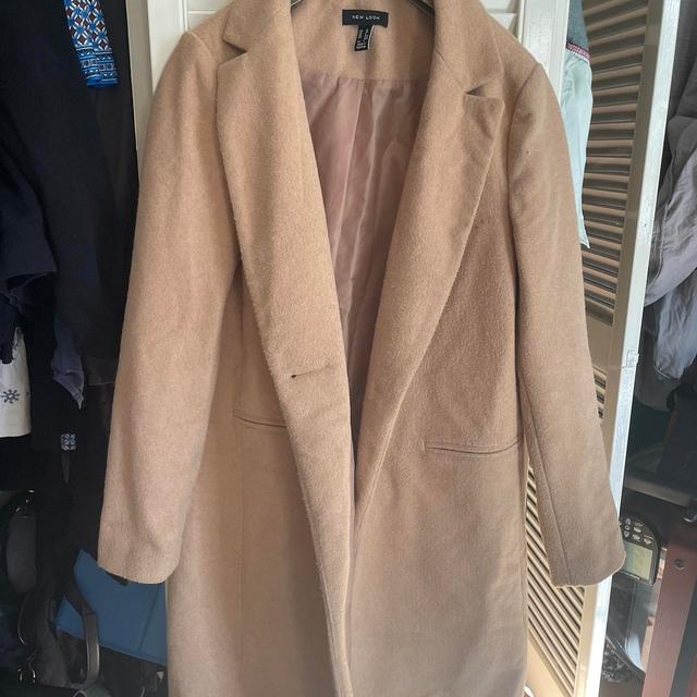 New Look Women's Coat - Tan - UK 10 on Productcaster.