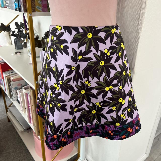 Topshop Women's Party Skirt - Purple/Multi - UK 10 on Productcaster.