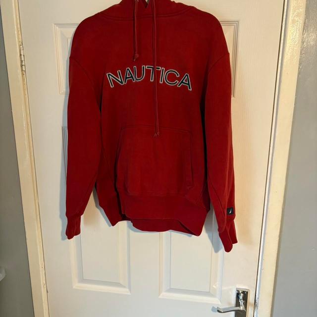 Nautica Men's Hoodie - Red - S on Productcaster.