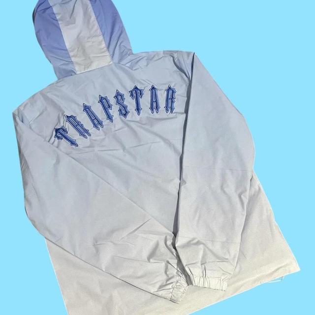 Trapstar Men's Windbreaker Jacket - Blue/White - XS on Productcaster.