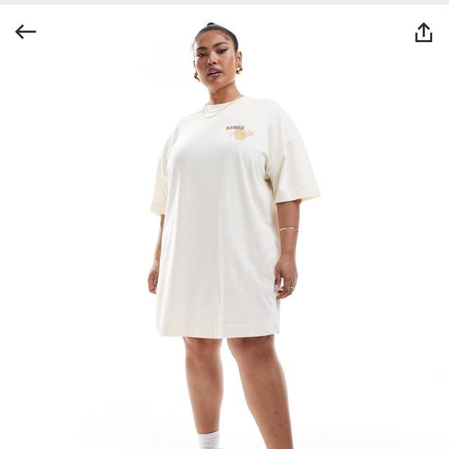 ASOS Women's Shirt Dress - Cream - 18 on Productcaster.