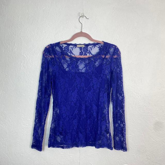 Vintage Women's Blouse - Blue - XS on Productcaster.