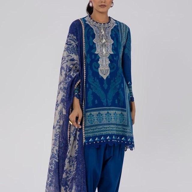 Sana Safinaz Women's Dress - Blue on Productcaster.