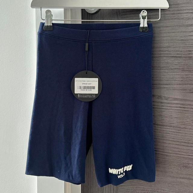 White Fox Boutique Women's Shorts - Navy/Blue - XS on Productcaster.