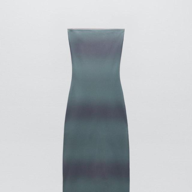 Zara Women's Dress - Blue/Green - M on Productcaster.