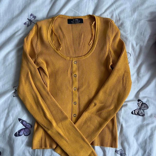 Bershka Women's Shirt - Yellow - S on Productcaster.