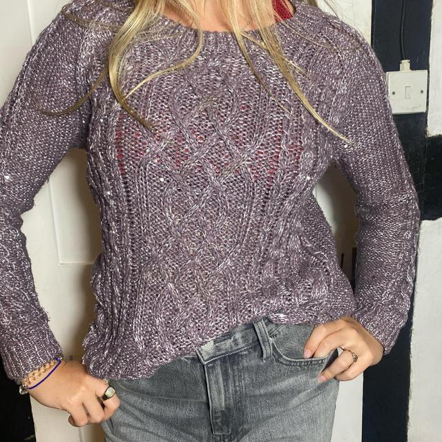 Vintage Women's Jumper - Purple - M on Productcaster.