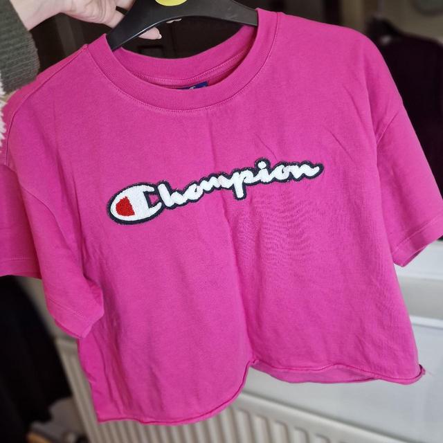 Champion Women's Crop top - Pink - 8 on Productcaster.