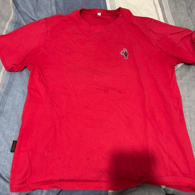 Men's T-shirt - Red - L on Productcaster.