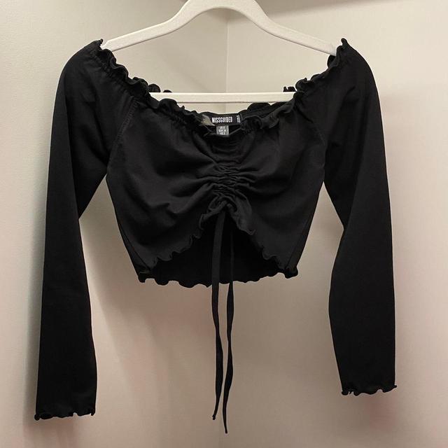 Missguided Women's Crop top - Black - 6 on Productcaster.