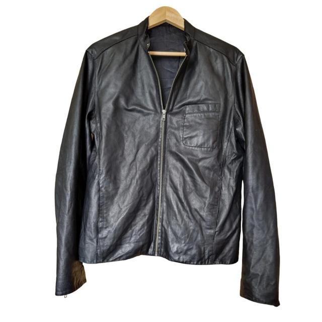 Reiss Men's Leather Jacket - Black - M on Productcaster.