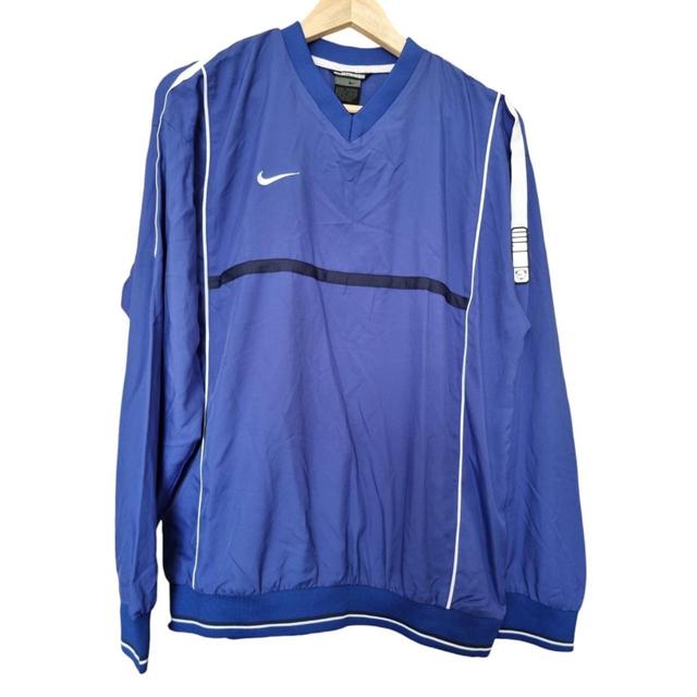 Nike Men's Sweatshirt - White/Blue - M on Productcaster.