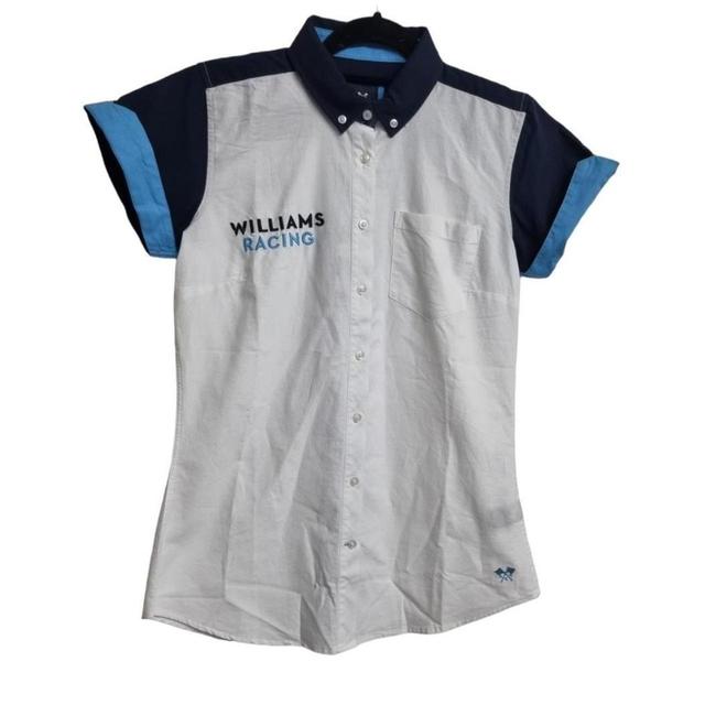 Crew Clothing Company Women's Shirt - White/Blue - 8 on Productcaster.