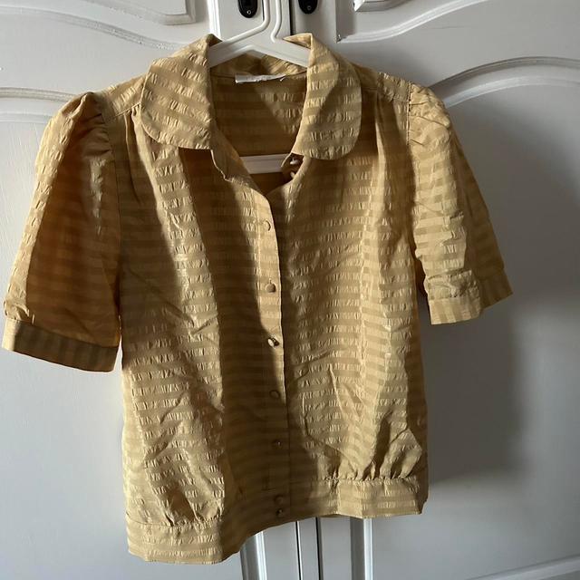 Vintage Women's Shirt - Yellow/Tan - 6 on Productcaster.