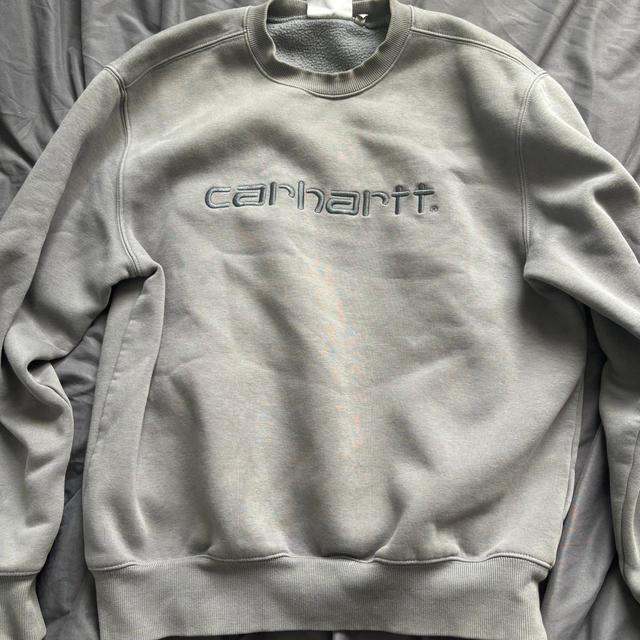 Carhartt WIP Men's Sweatshirt - Grey - S on Productcaster.