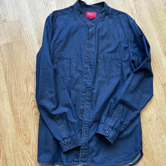 Supreme Men's Shirt - Blue/Navy - M on Productcaster.