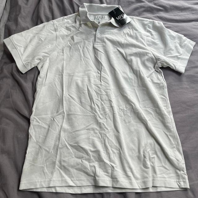 Boohoo Men's Polo shirt - Cream - L on Productcaster.