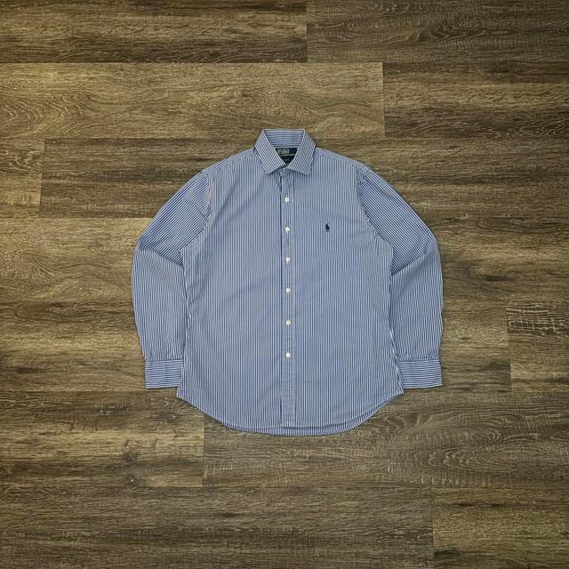 Polo Ralph Lauren Men's Shirt - Blue/White - L on Productcaster.