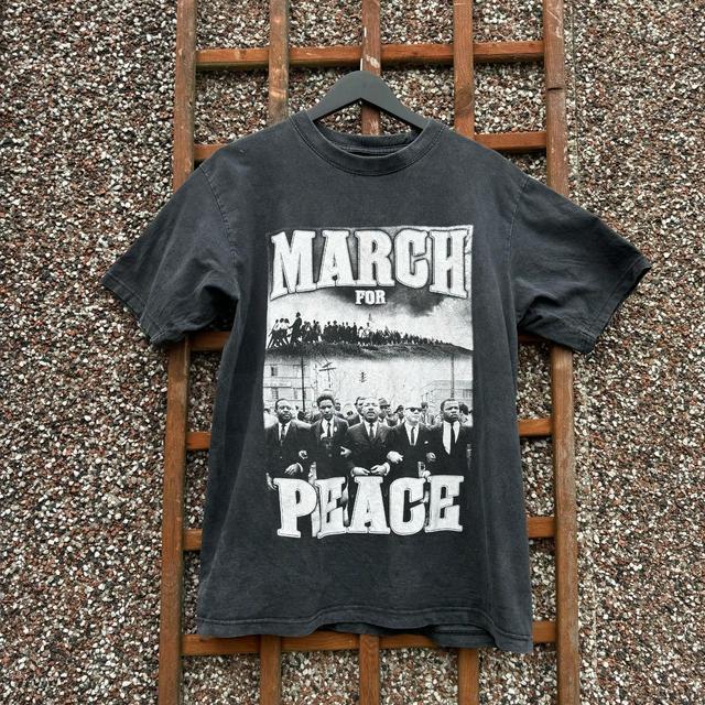 Vintage Men's T-shirt - Black/Grey - L on Productcaster.