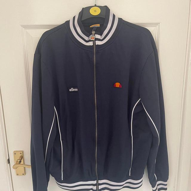 Ellesse Men's Varsity Jacket - Blue/White - XL on Productcaster.