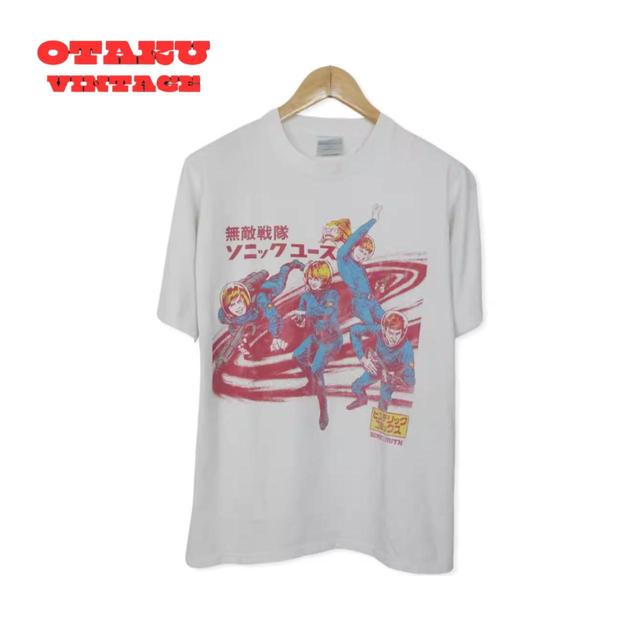 Vintage Men's T-shirt - White/Multi - M on Productcaster.