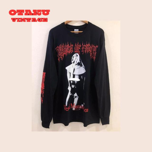 Vintage Men's Sweatshirt - Black/Red - L on Productcaster.