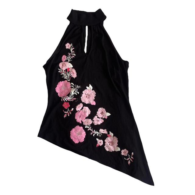 Etam Women's Vest - Black/Pink - 12 on Productcaster.