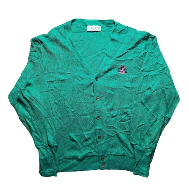 Izod Men's Cardigan - Green - L on Productcaster.