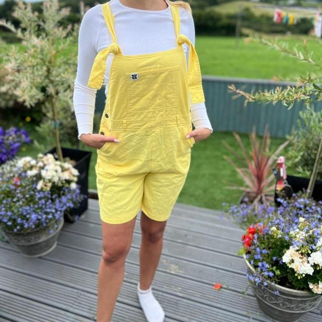 Lucy and Yak Women's Dungarees - Yellow - UK 8 on Productcaster.