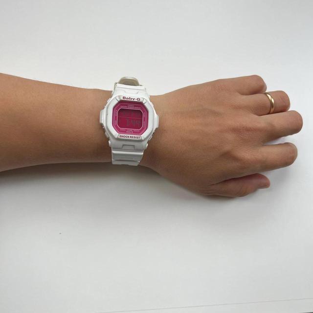 Casio Women's Digital Watch - Pink/White on Productcaster.