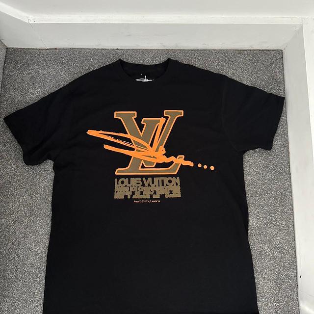 Louis Vuitton Men's T-shirt - Black/Blue - M on Productcaster.