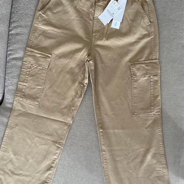 Stradivarius Women's Cargo Trousers - Tan - UK 14 on Productcaster.