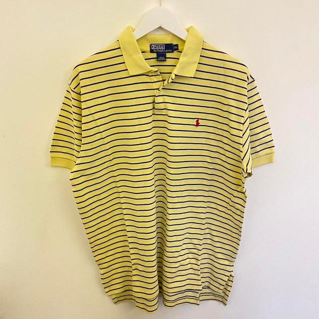 Polo Ralph Lauren Men's Polo shirt - Yellow - XL on Productcaster.