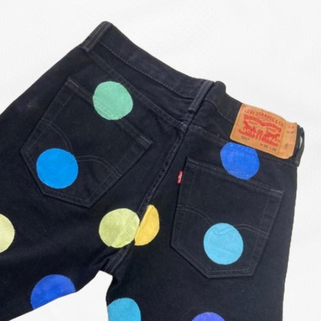 Levi's Women's High waisted Painted Jeans - Multi/Black - 30" on Productcaster.