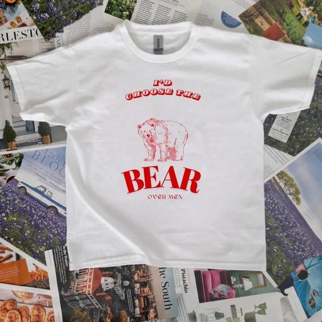 Handmade Women's T-shirt - White/Red - S on Productcaster.