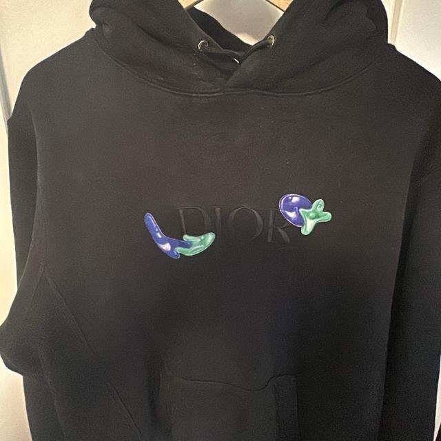 Dior Men's Hoodie - Black - M on Productcaster.