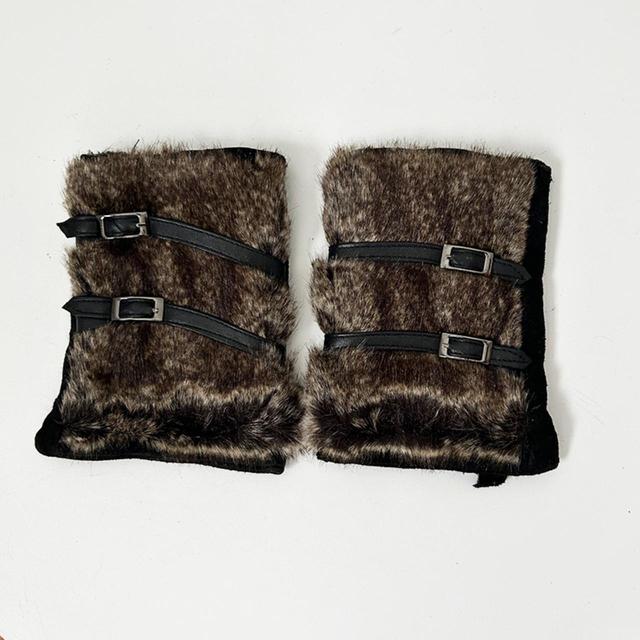 Designer Women's Casual Gloves - Brown on Productcaster.