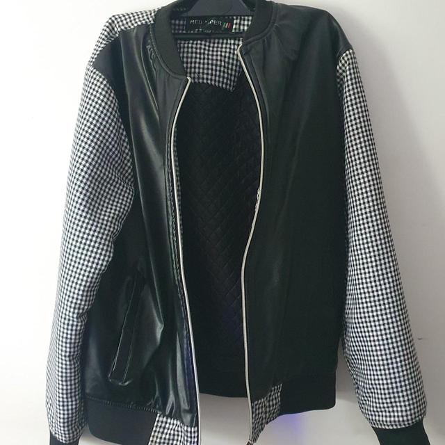 Designer Men's Bomber Jacket - Black - M on Productcaster.