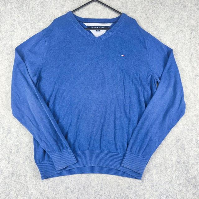 Tommy Hilfiger Men's Jumper - Blue - L on Productcaster.