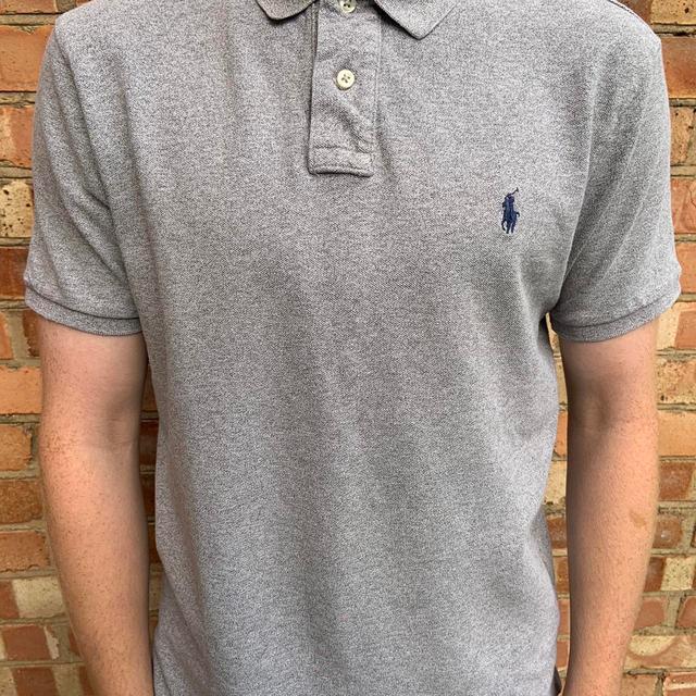 Ralph Lauren Men's Polo shirt - Grey - L on Productcaster.