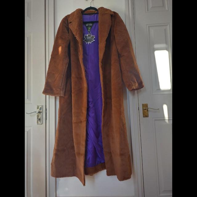 Deadstock Women's Faux fur Coat - Brown - One size on Productcaster.