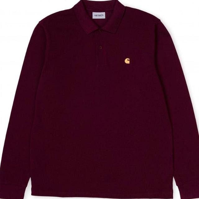 Carhartt Men's Polo shirt - Burgundy - L on Productcaster.